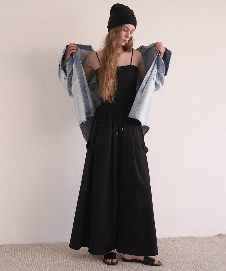 Wide Flare Sweat Pants