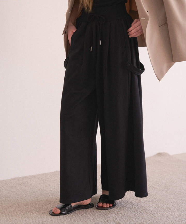 Wide Flare Sweat Pants