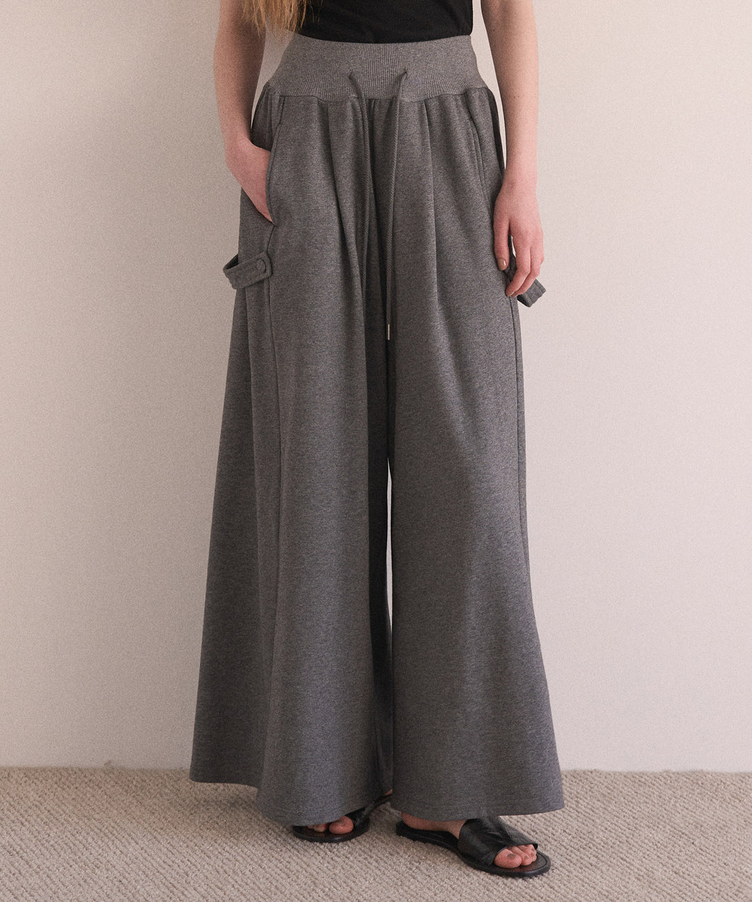 Wide Flare Sweat Pants