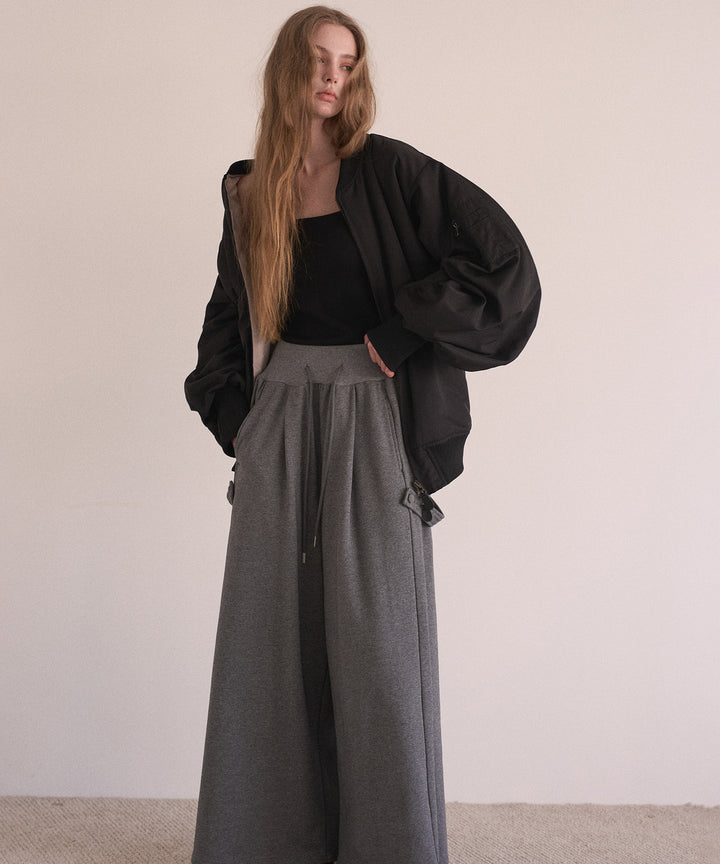 Wide Flare Sweat Pants