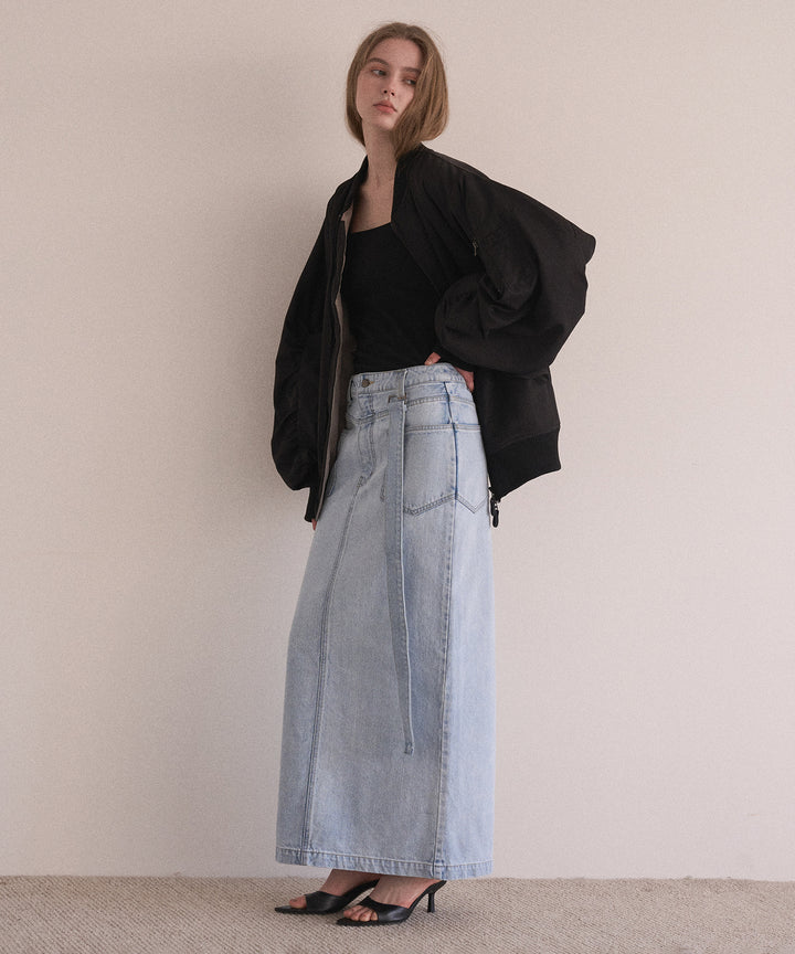 ICE Bleach Denim Skirt
