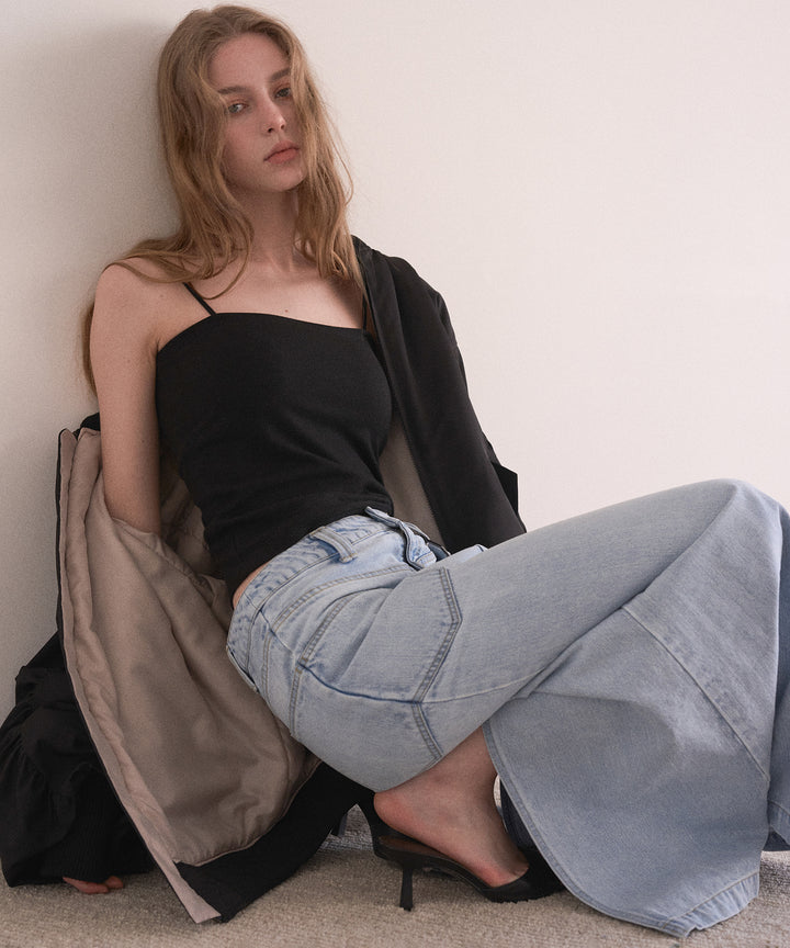 ICE Bleach Denim Skirt