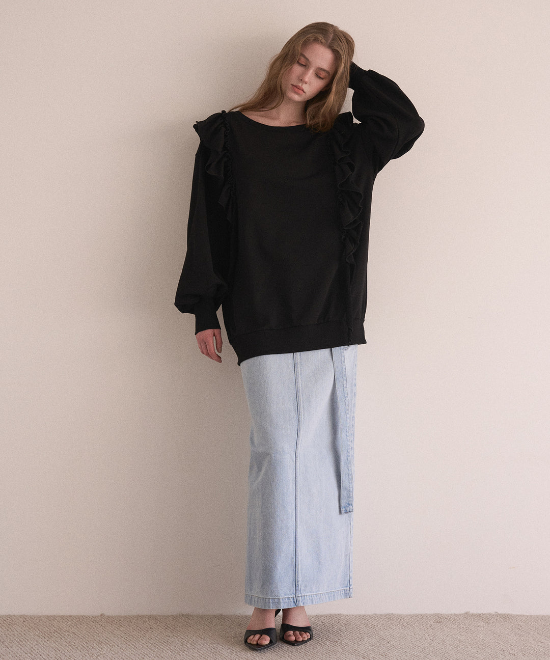 ICE Bleach Denim Skirt