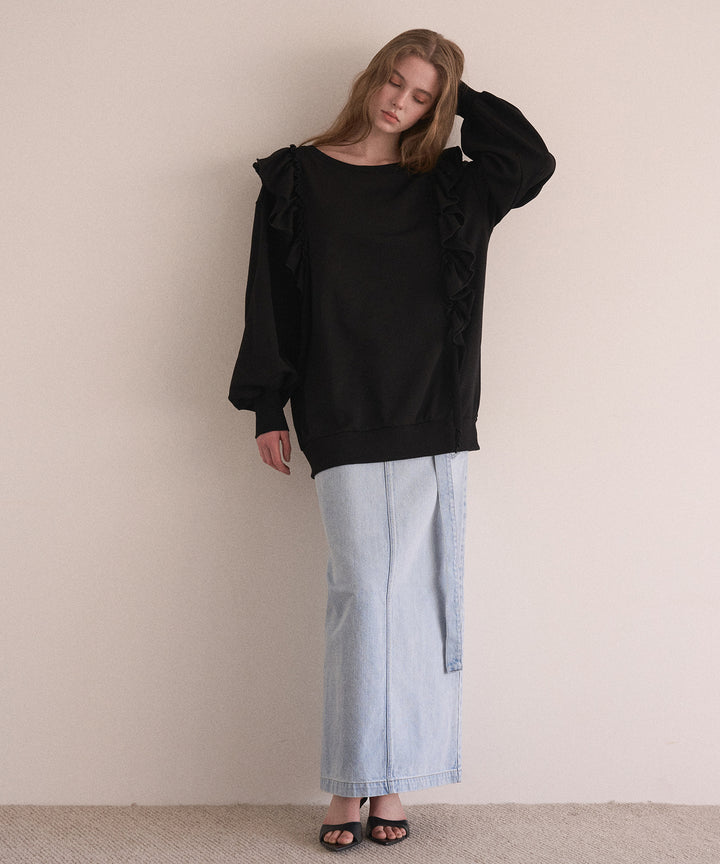 ICE Bleach Denim Skirt