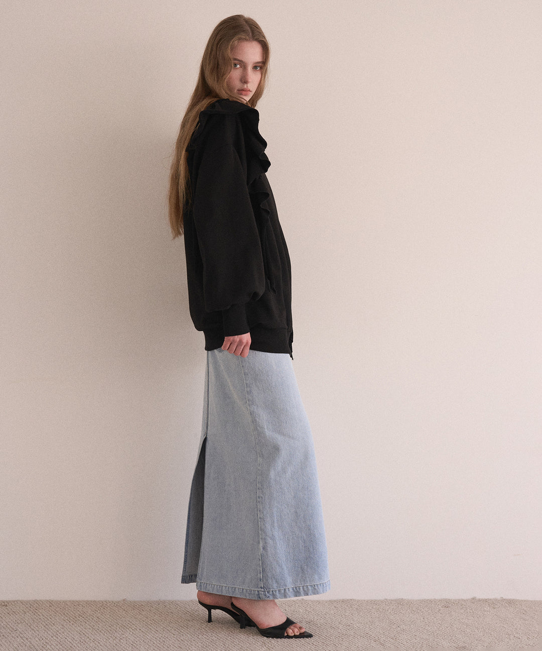 ICE Bleach Denim Skirt