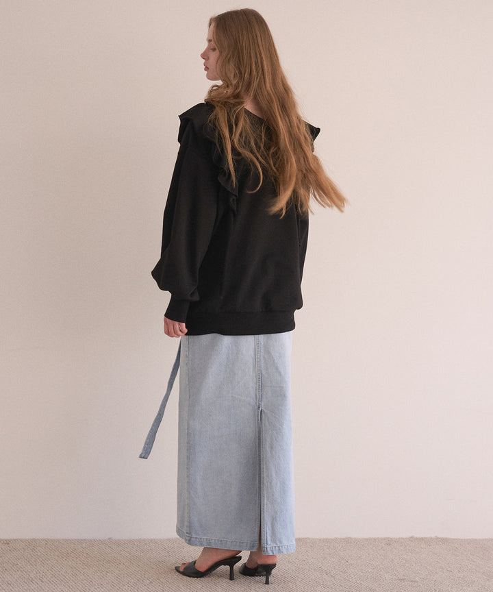 Droopy Frill Sweat Tops