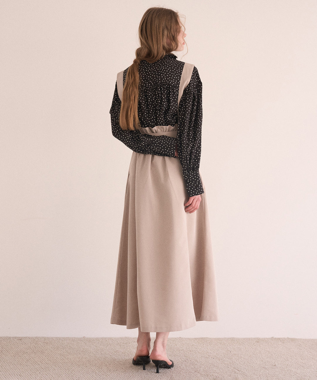 Belt Flare Form Skirt