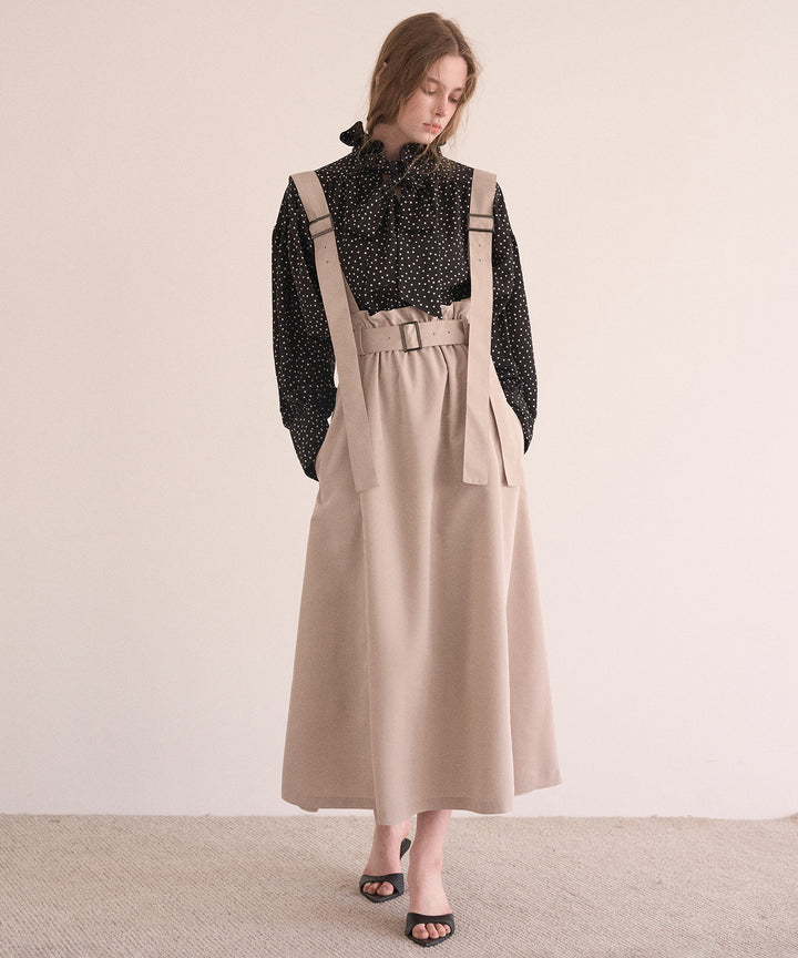 Belt Flare Form Skirt