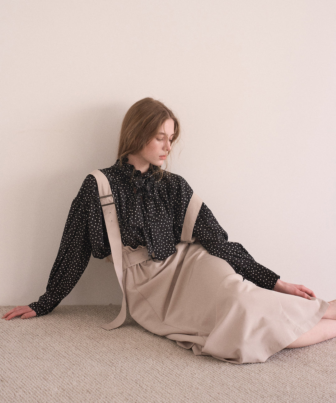 Belt Flare Form Skirt