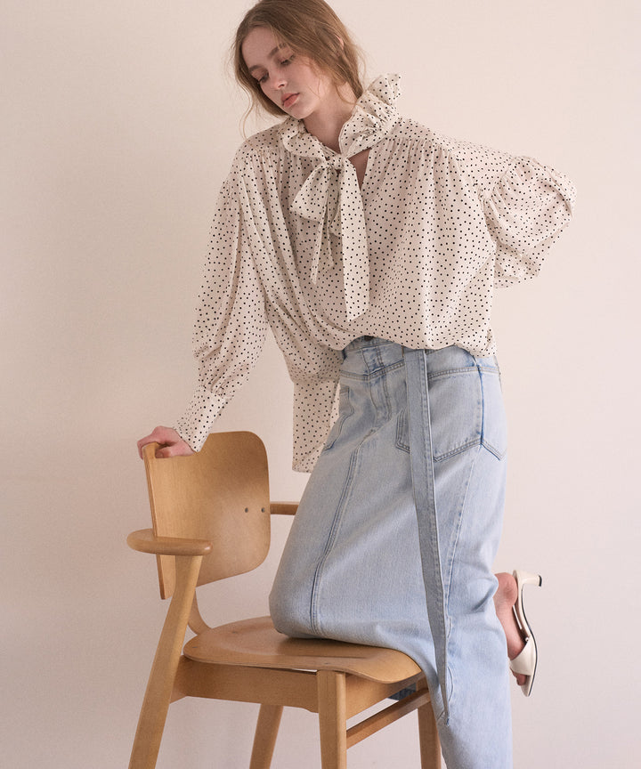 ICE Bleach Denim Skirt