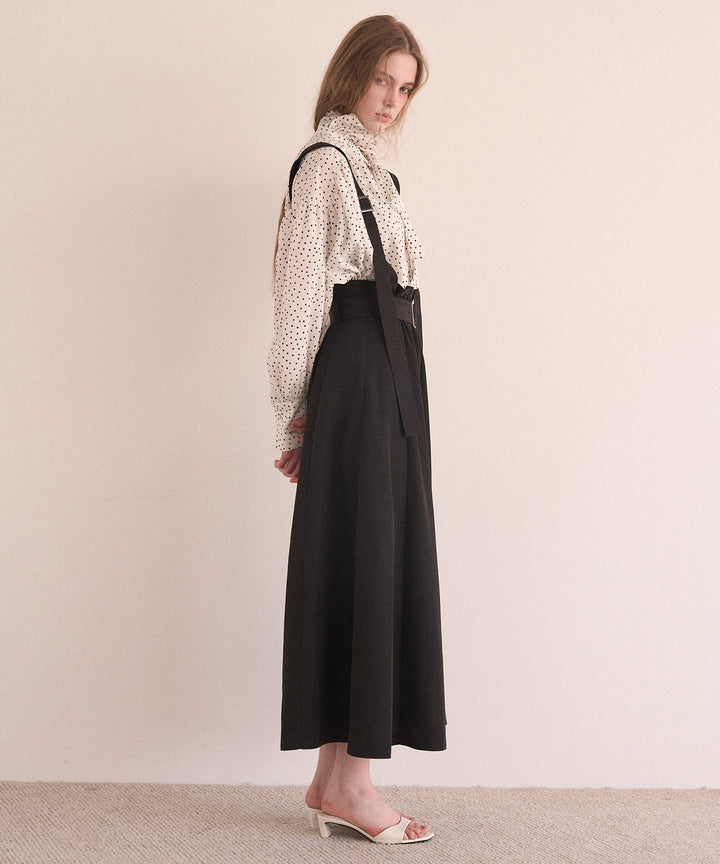 Belt Flare Form Skirt