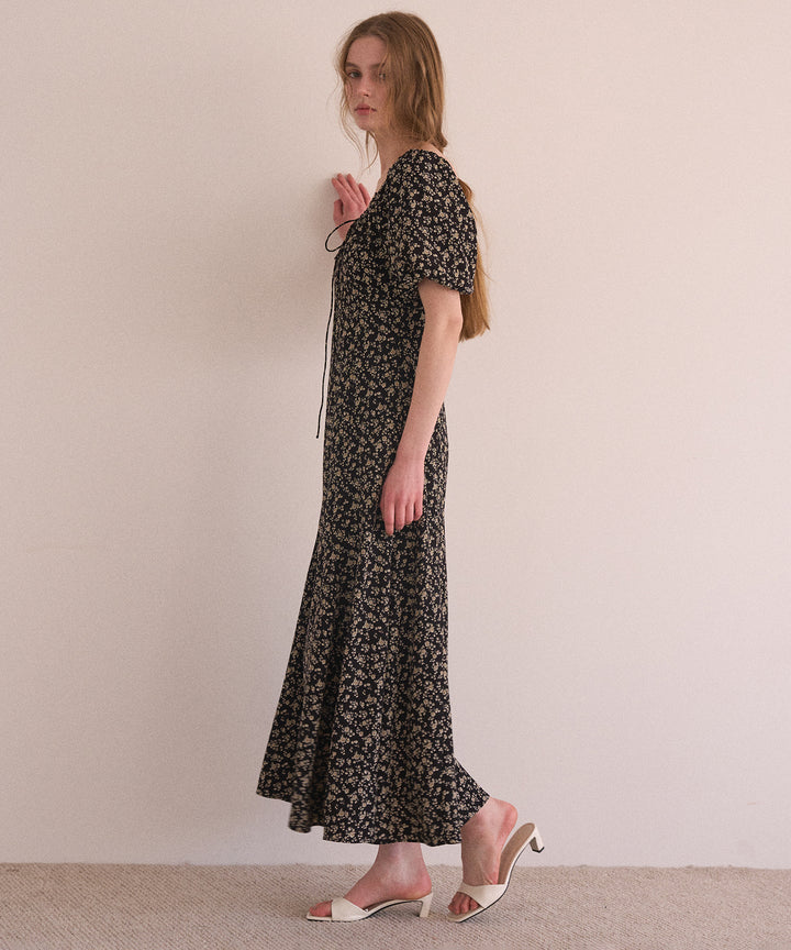 ANNETTE Floral Puff Dress