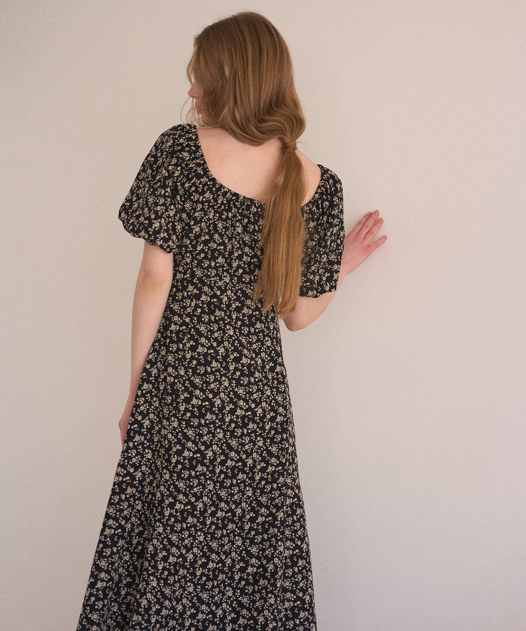 ANNETTE Floral Puff Dress