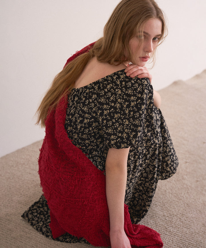 ANNETTE Floral Puff Dress