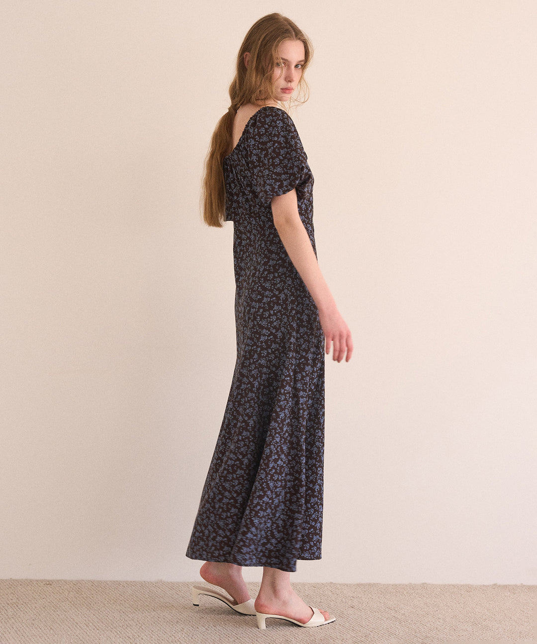 ANNETTE Floral Puff Dress