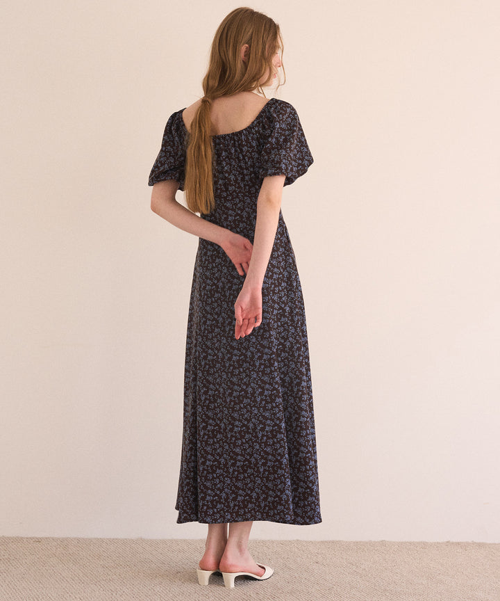 ANNETTE Floral Puff Dress
