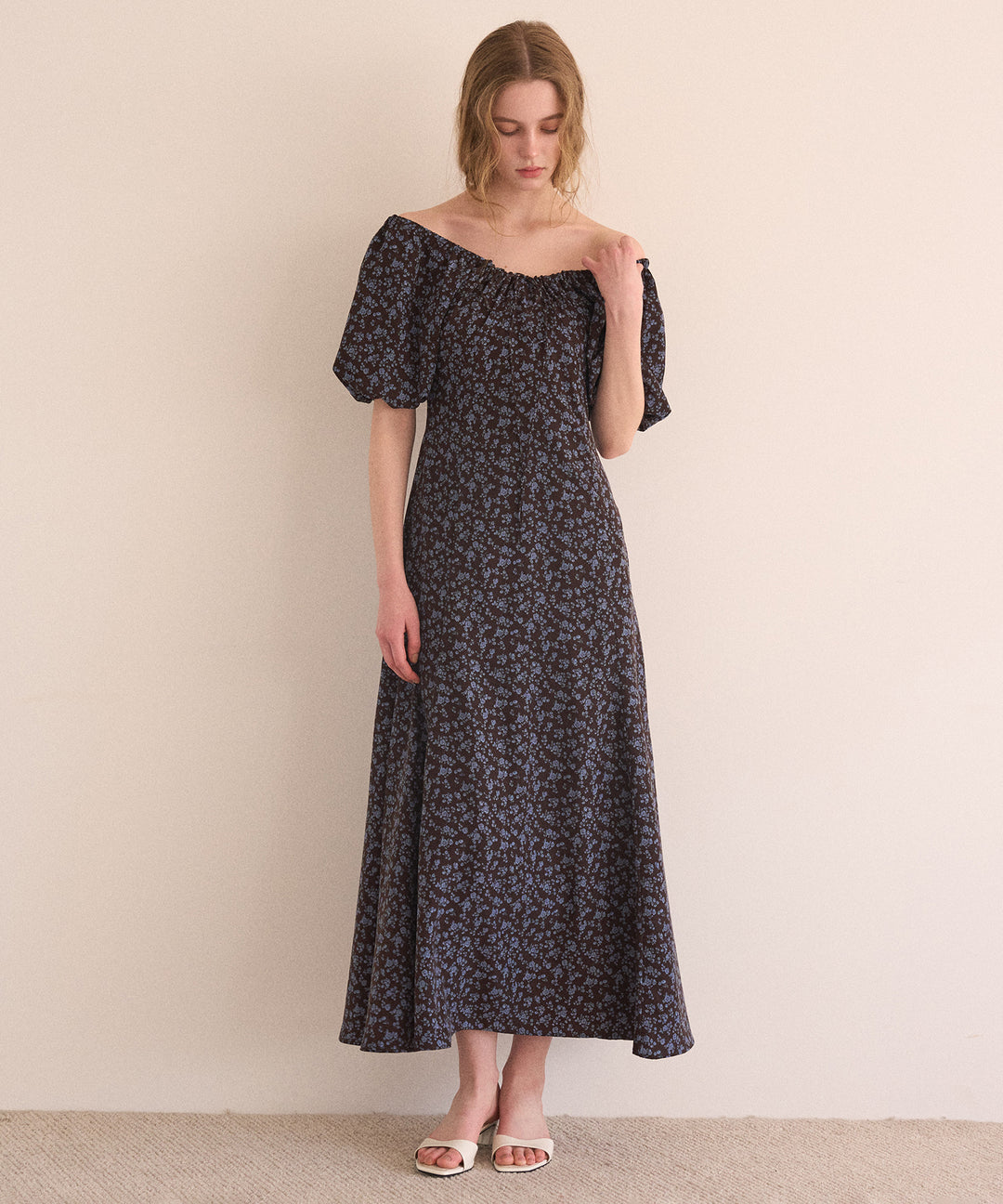 ANNETTE Floral Puff Dress