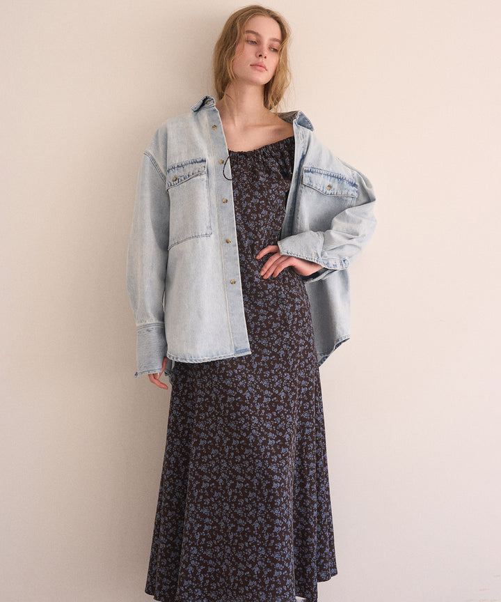 ANNETTE Floral Puff Dress