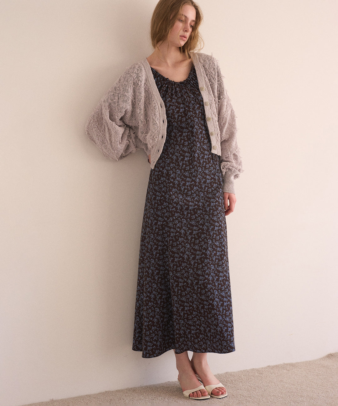 ANNETTE Floral Puff Dress