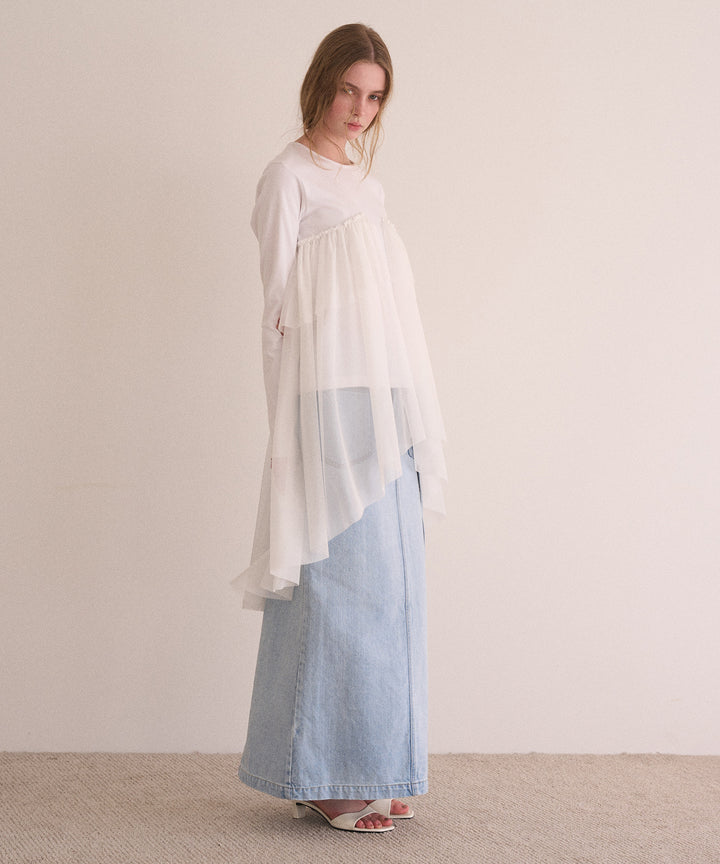 ICE Bleach Denim Skirt