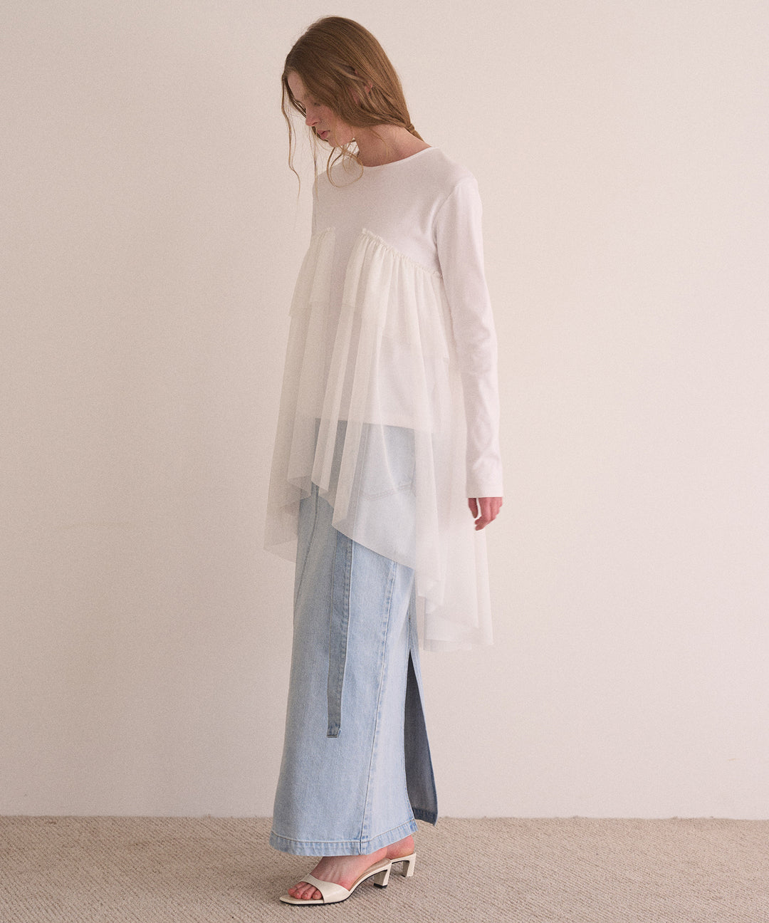 ICE Bleach Denim Skirt