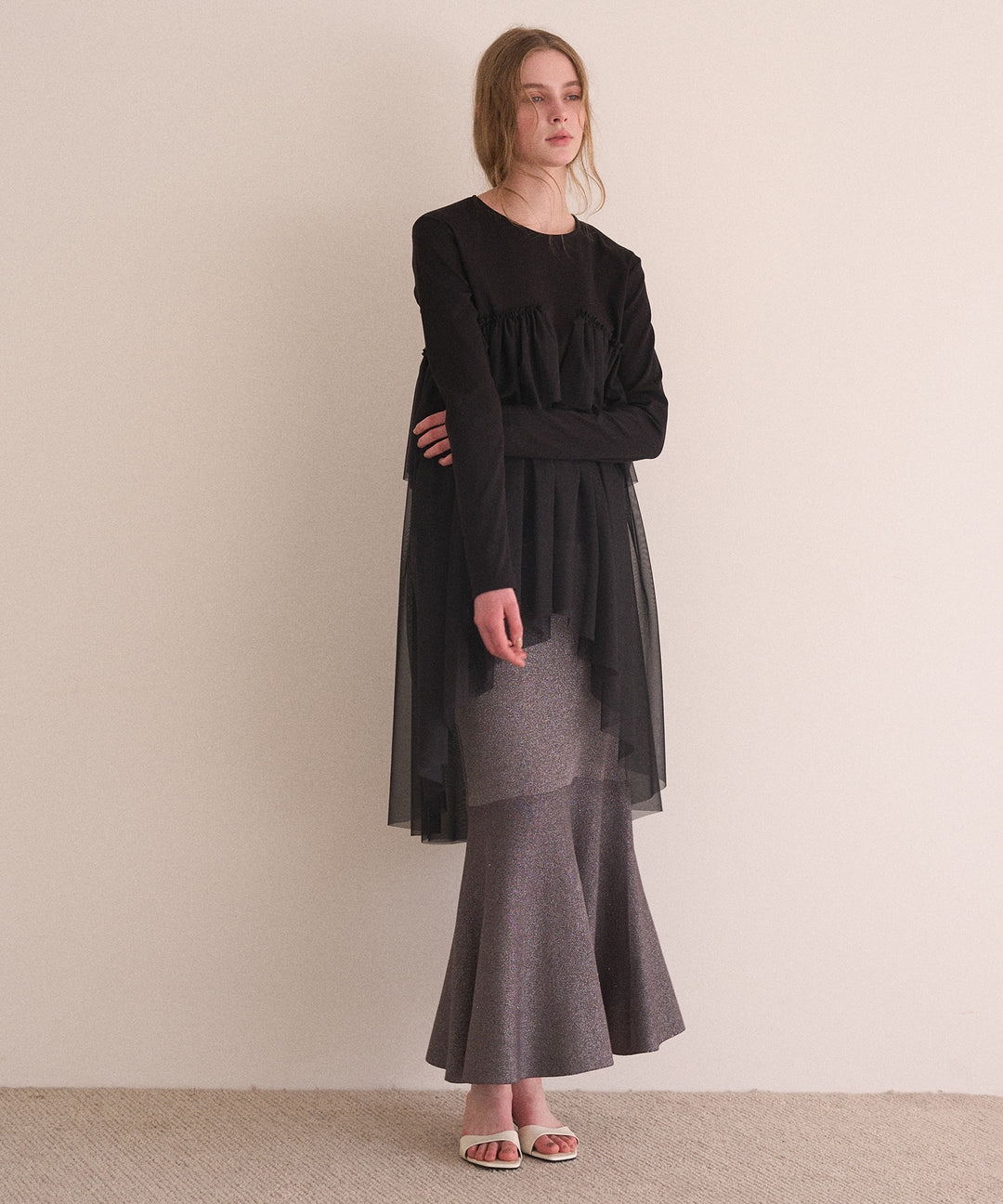 Mermaid Glitter Knit Skirt