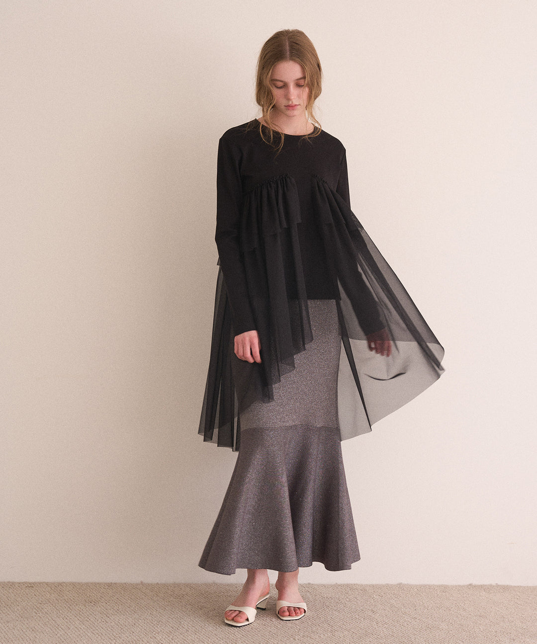 Mermaid Glitter Knit Skirt