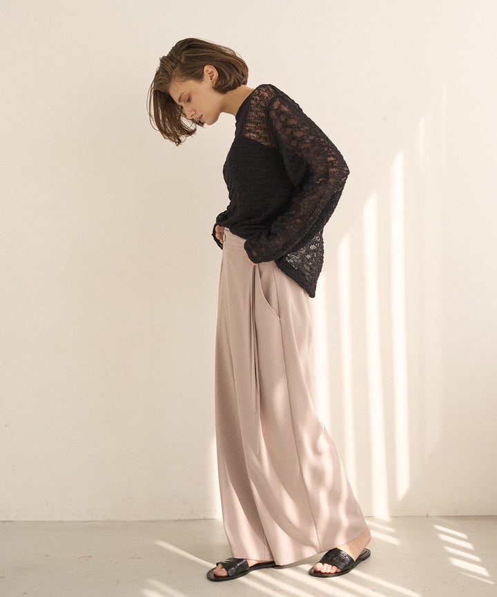 Relaxy Pattern Summer Knit Tops