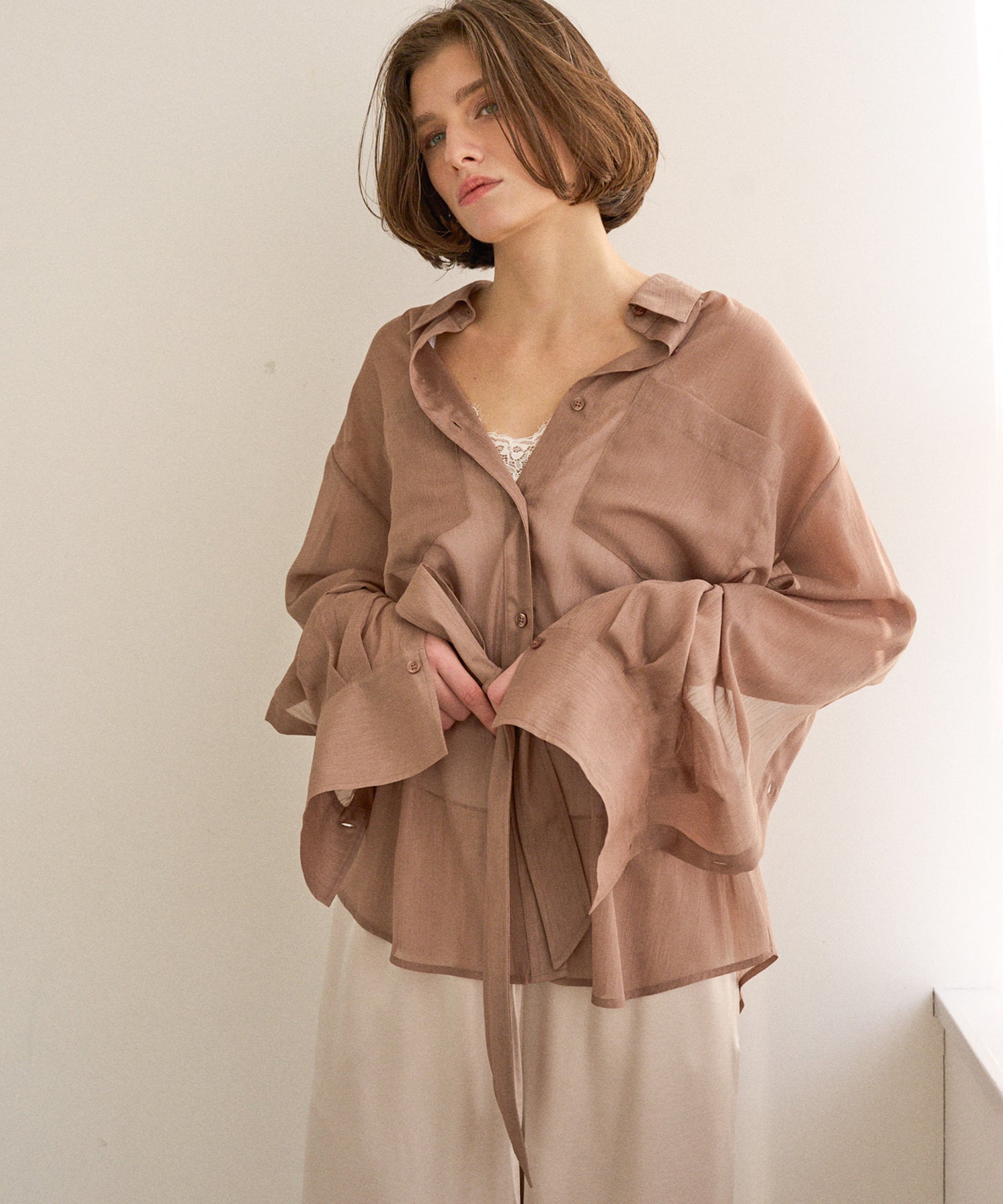 HAGOROMO Veil Shirt – MIELI INVARIANT