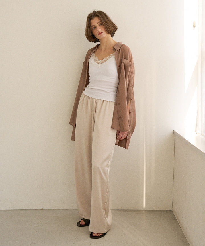 RelaxySatin Easy Pants