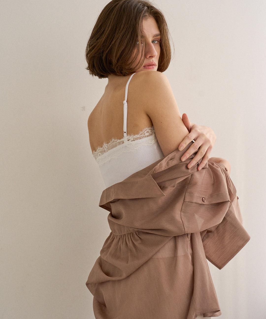 Pad In Rib Cut Lace C/A