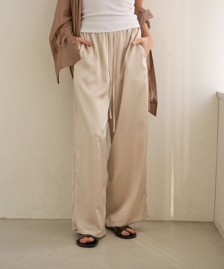 RelaxySatin Easy Pants