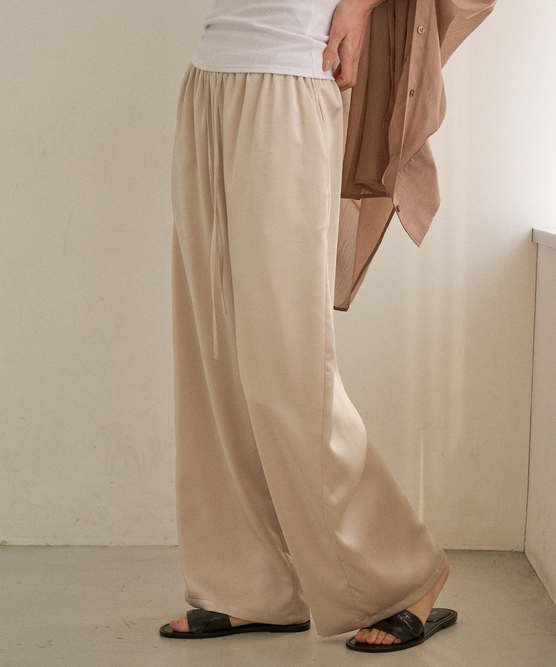 RelaxySatin Easy Pants