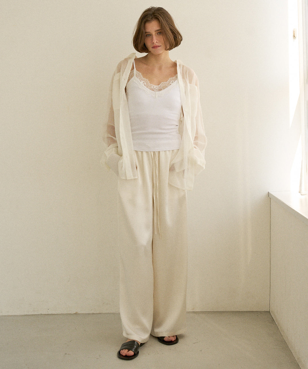 RelaxySatin Easy Pants