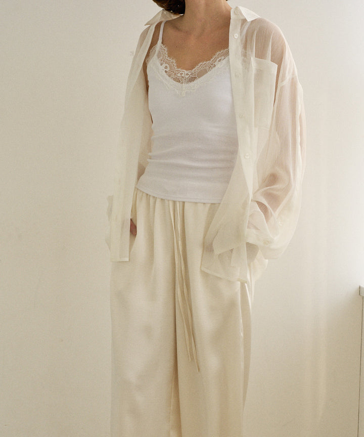 Pad In Rib Cut Lace C/A