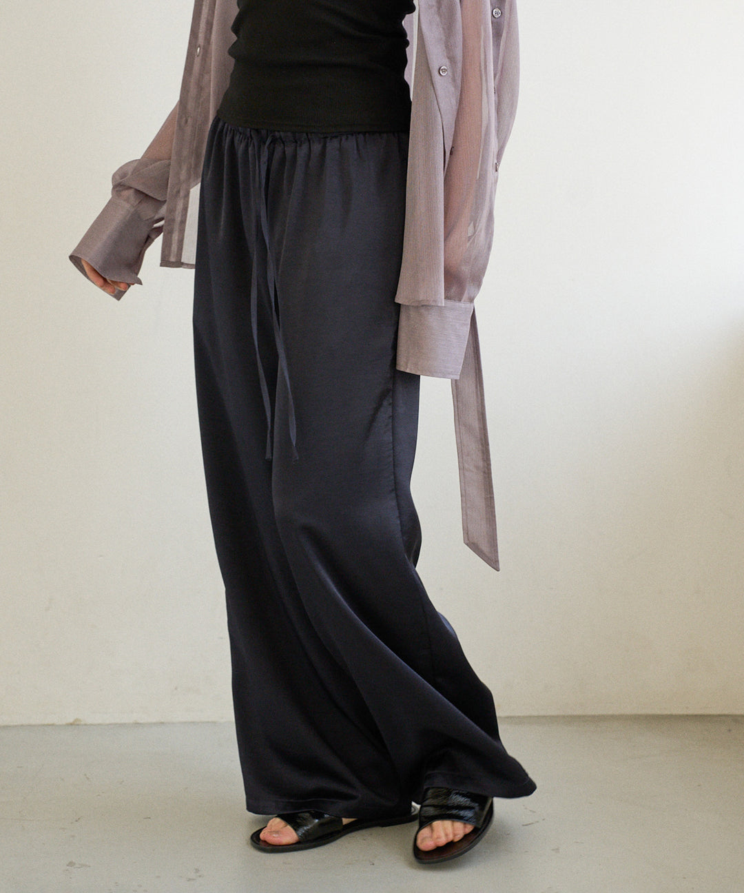 RelaxySatin Easy Pants