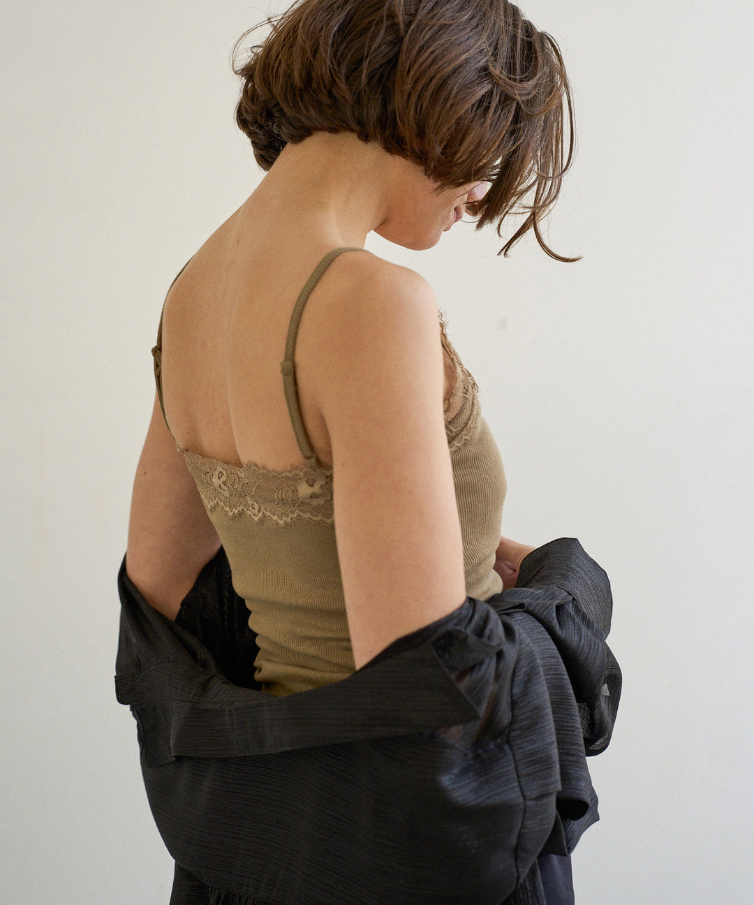 Pad In Rib Cut Lace C/A