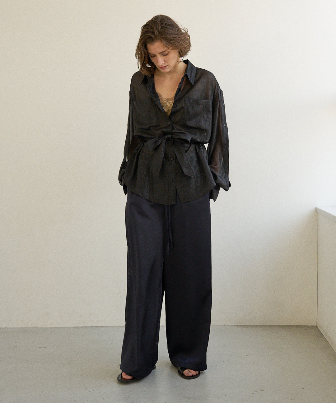 RelaxySatin Easy Pants