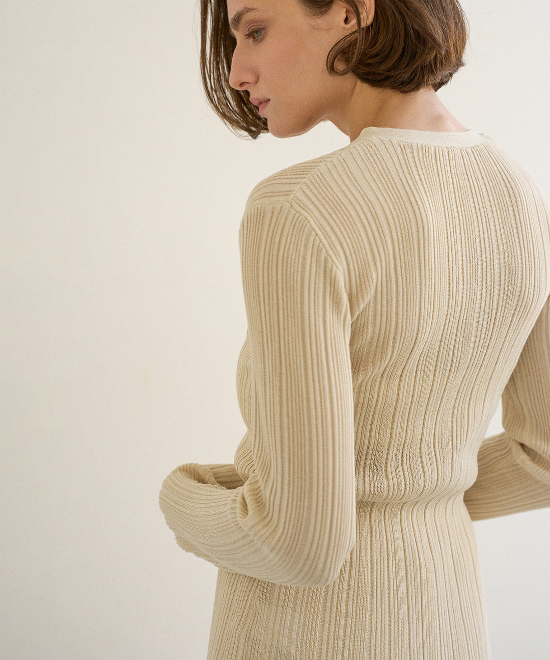 Random Rib Dry Cardigan