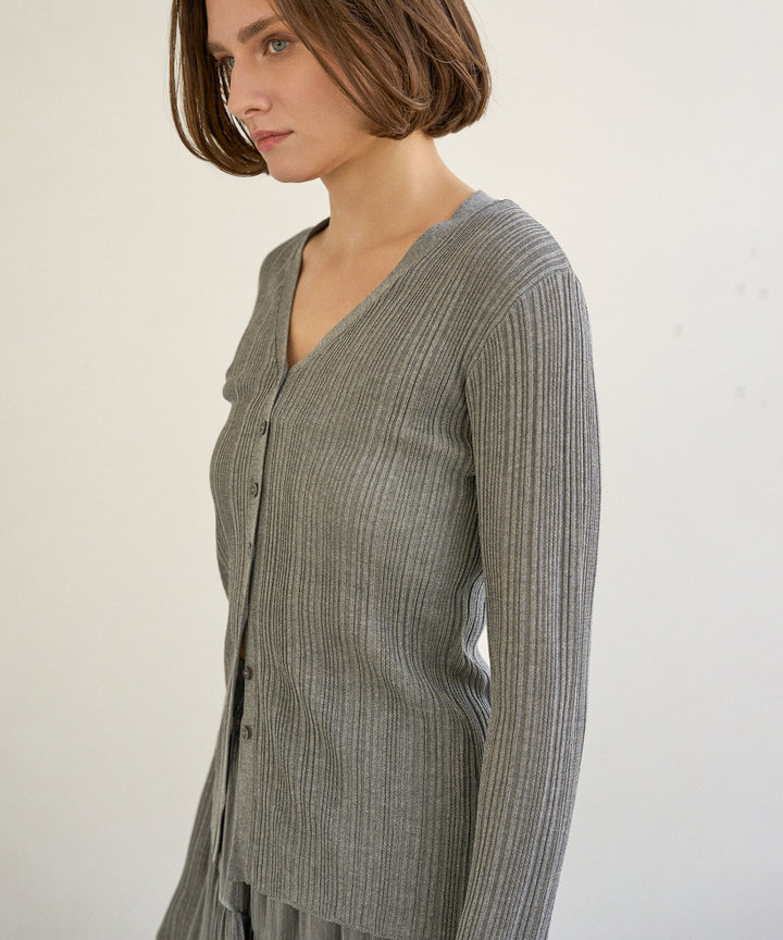 Random Rib Dry Cardigan