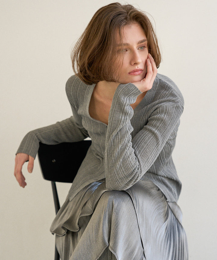 Random Rib Dry Cardigan