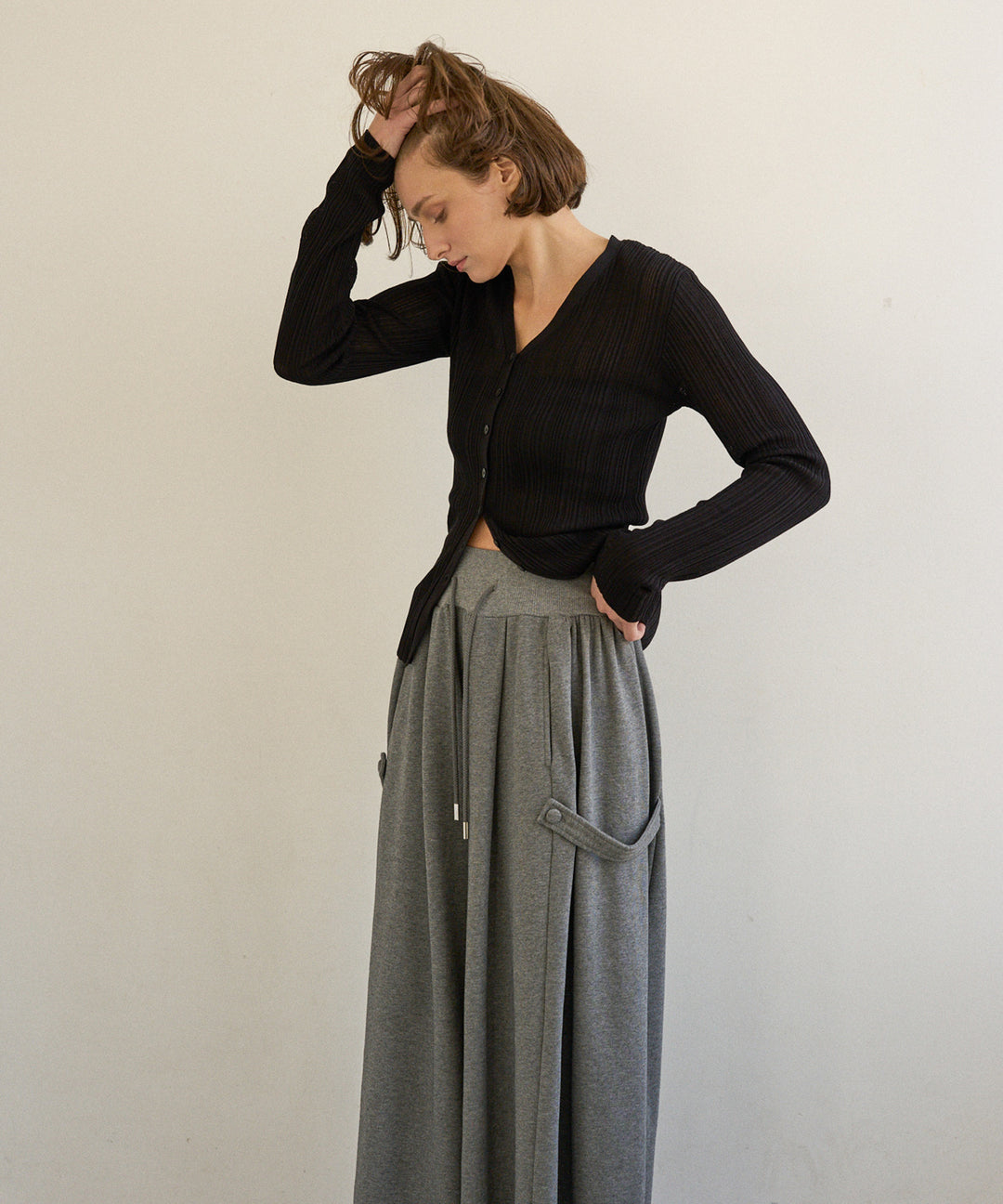 Wide Flare Sweat Pants