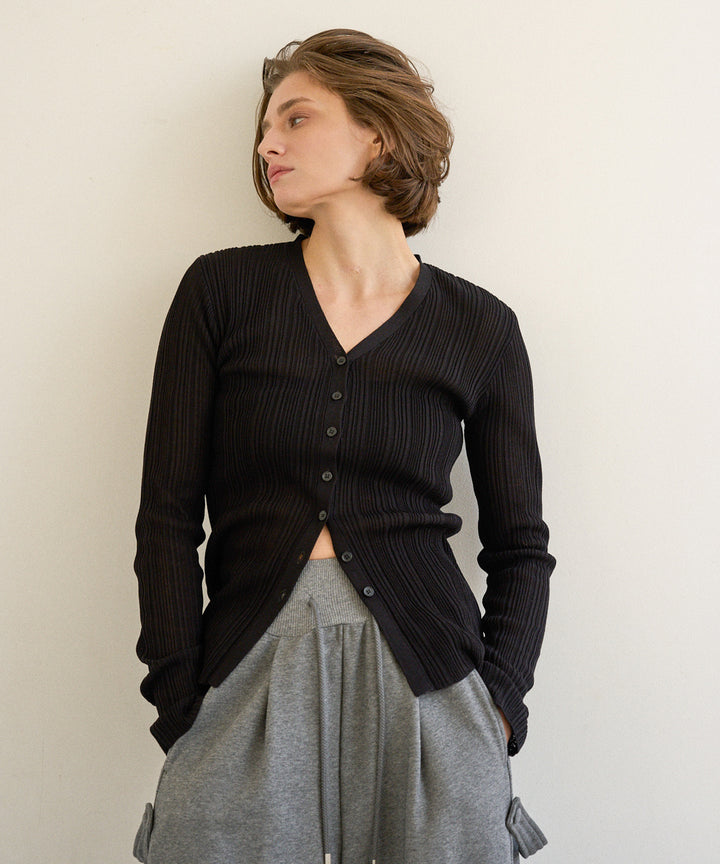 Random Rib Dry Cardigan