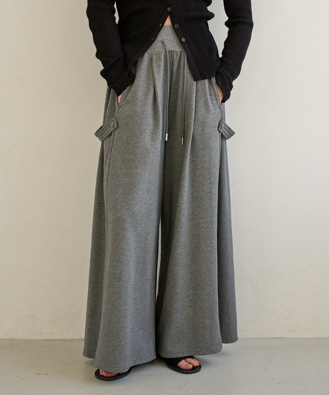 Wide Flare Sweat Pants
