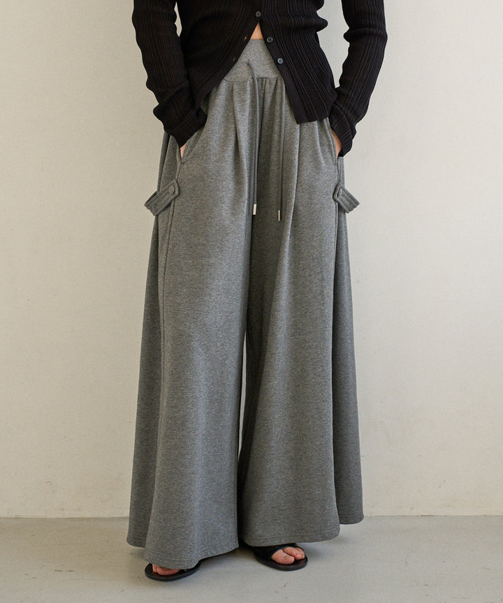 Wide Flare Sweat Pants