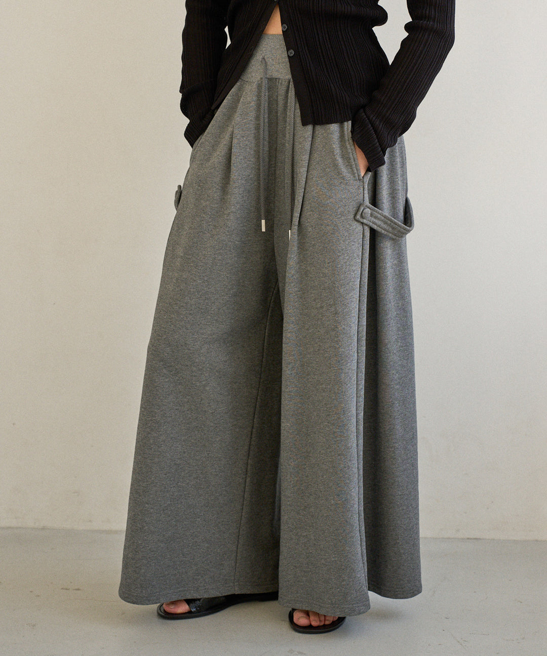 Wide Flare Sweat Pants