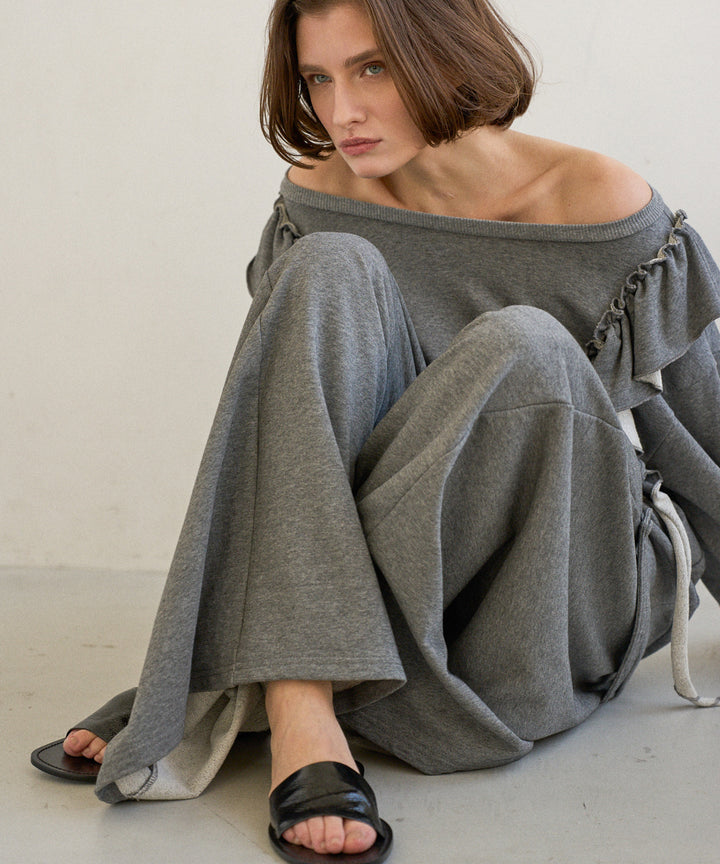 Wide Flare Sweat Pants