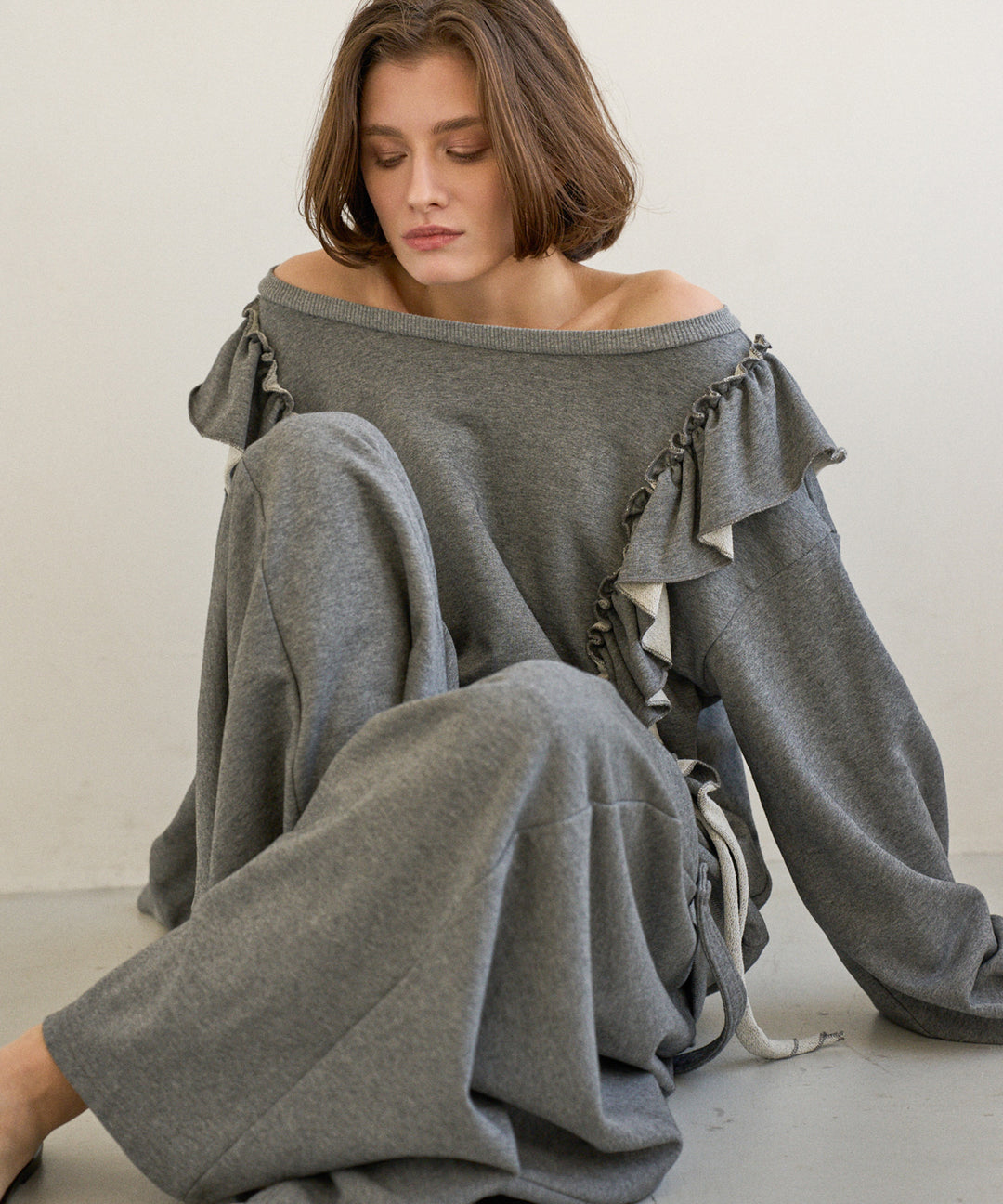 Wide Flare Sweat Pants