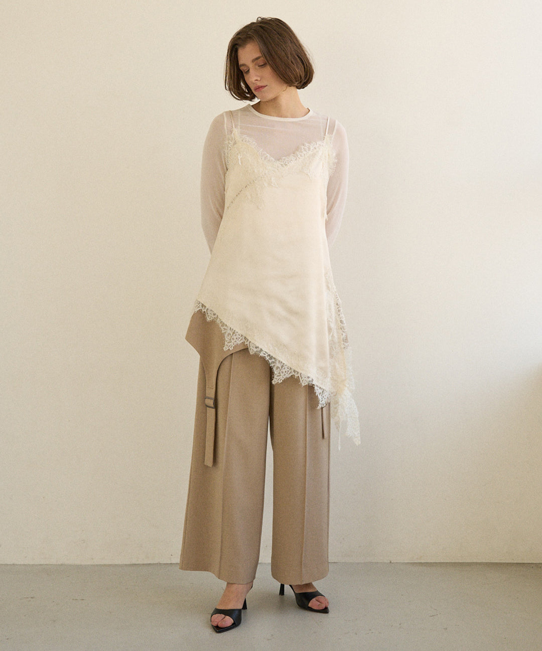 Satin Raschel Lace Camisole