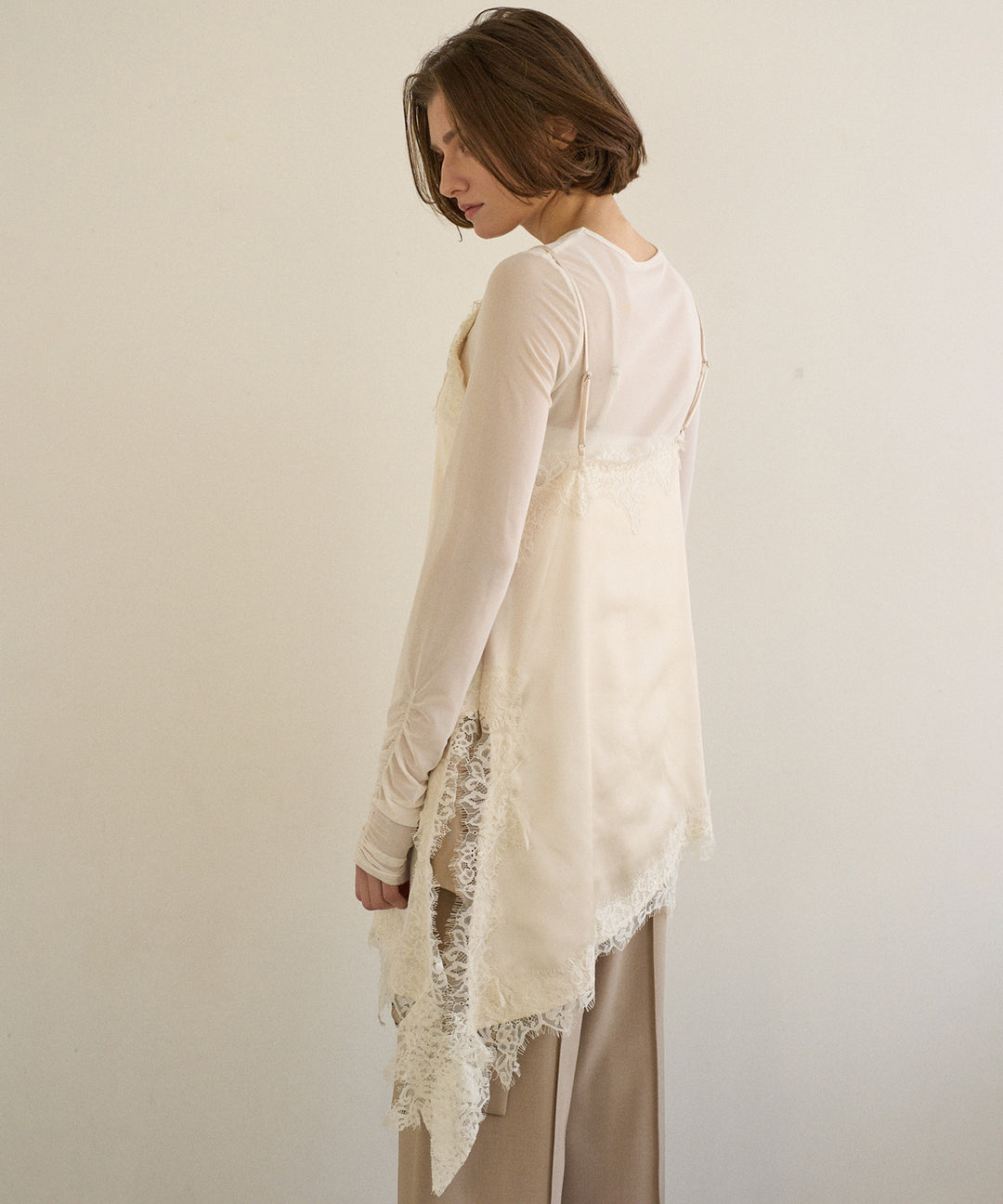 Satin Raschel Lace Camisole